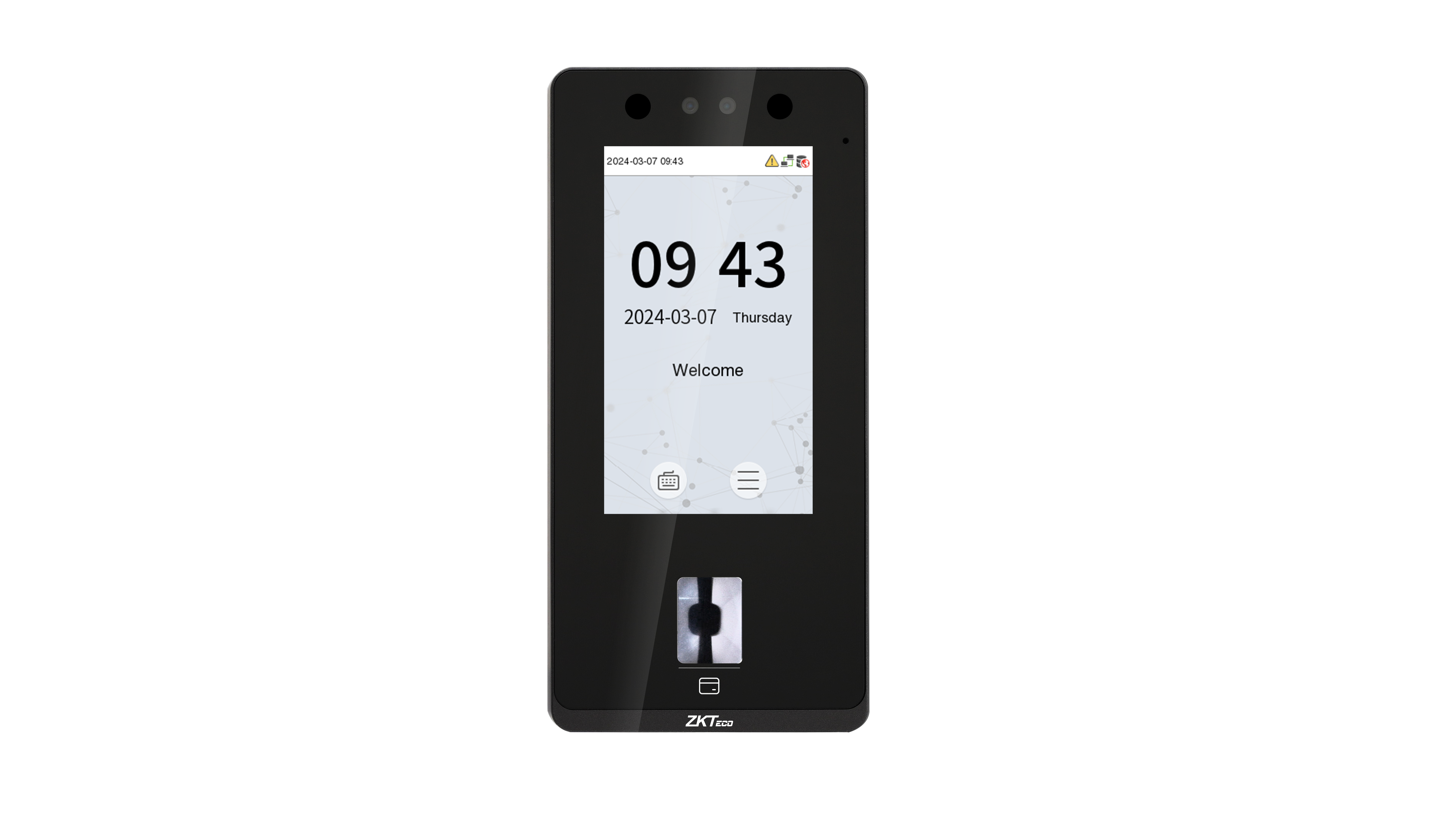 SenseFace 4A IP65  สแกนนิ้ว สแกนใบหน้า รองรับ app zlink 